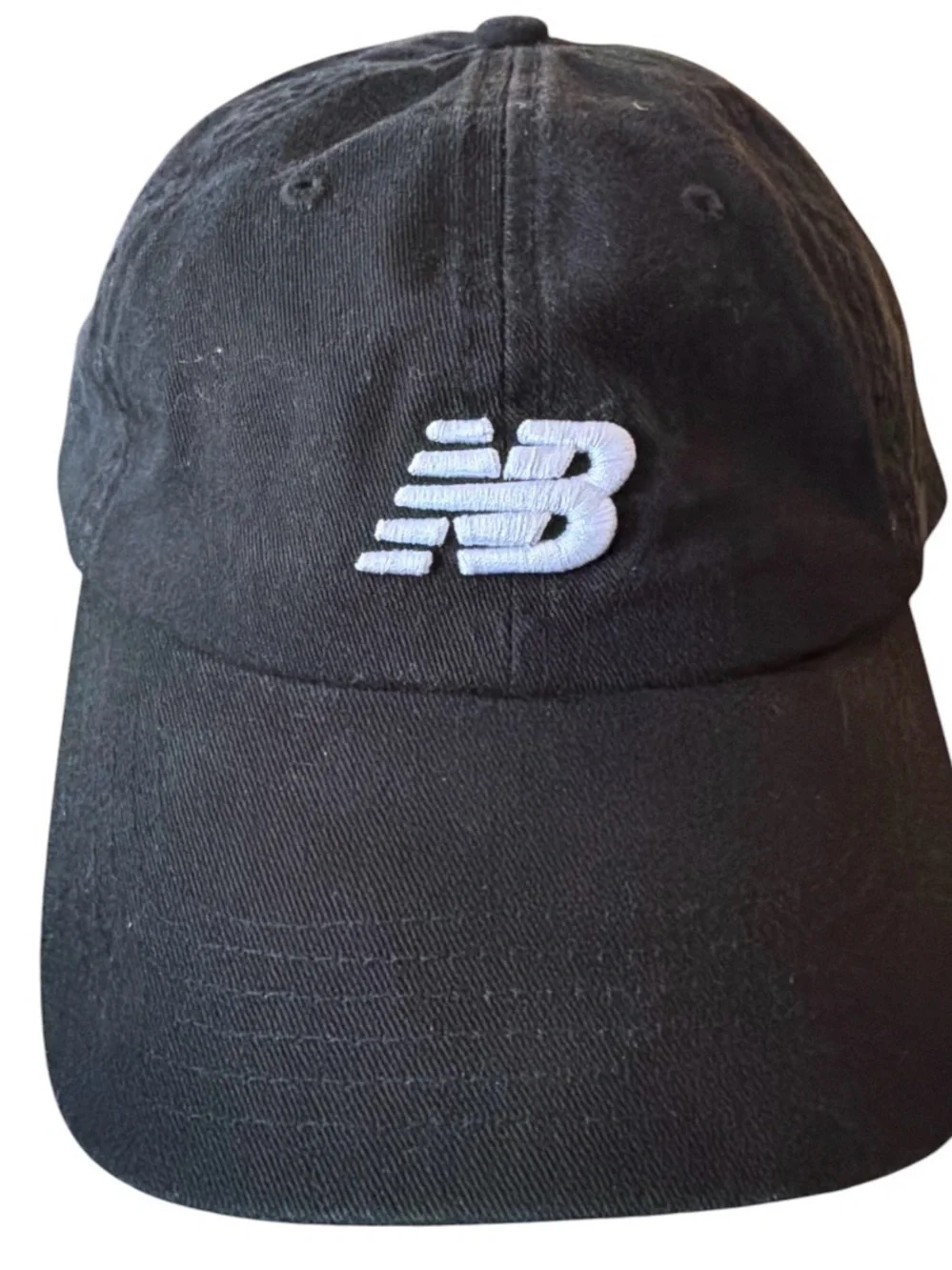 New Balance Hat Black One Size Adjustable Embroidered Classic Running